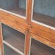 Old glass cabinet in wood and metal