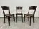 Set of 3 dining chairs by J&J Kohn