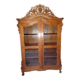Grande armoire vitrée  et sculptée