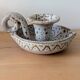 Ceramic candle holder signed Jean Austruy