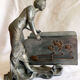 Art nouveau letter holder by Elsie Ward Hering