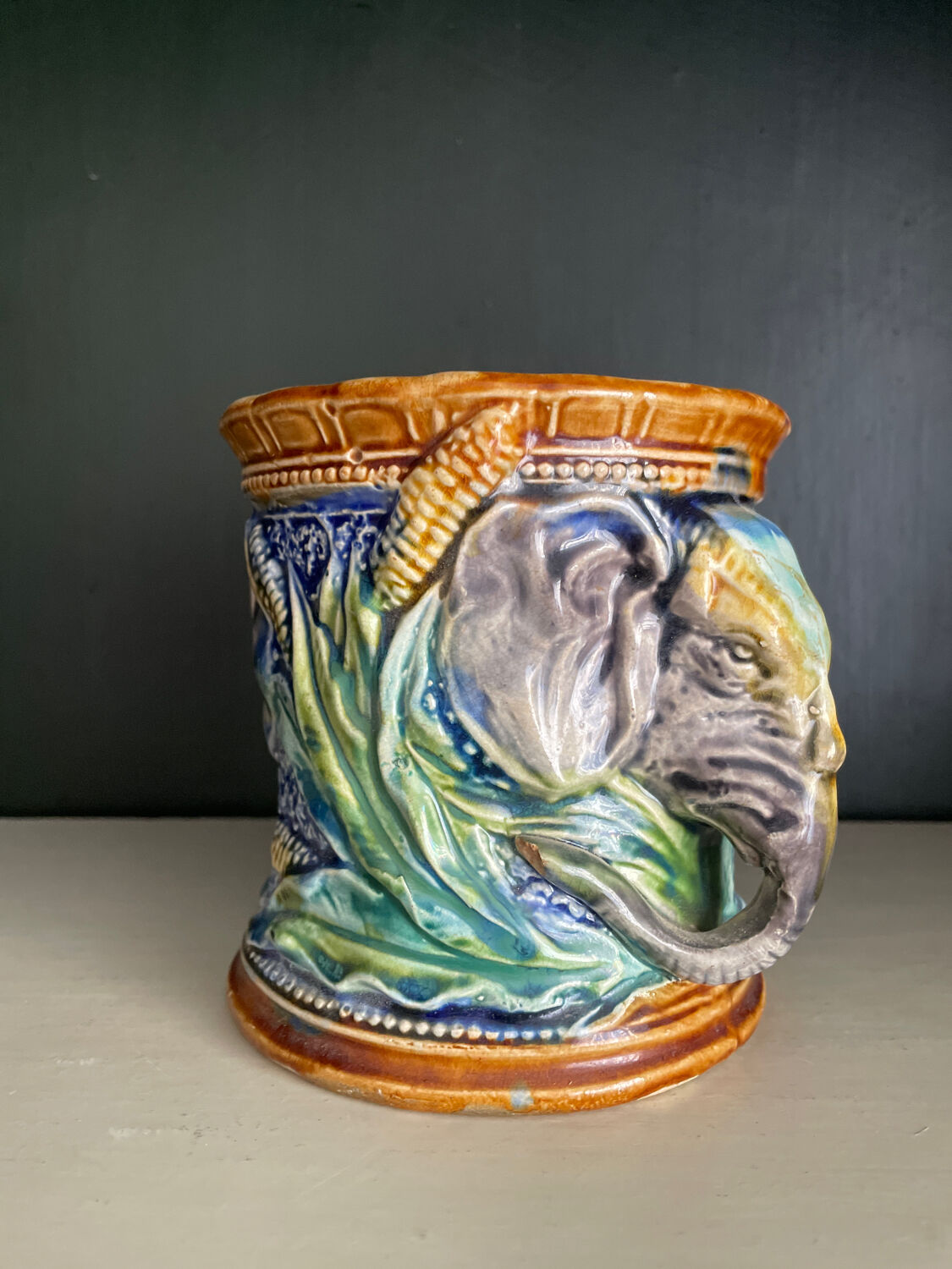 Pot in slip nineteenth century