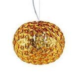 Suspension planet de kartell jaune or scintillante