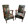 Duo of vintage armchairs to be upholstered