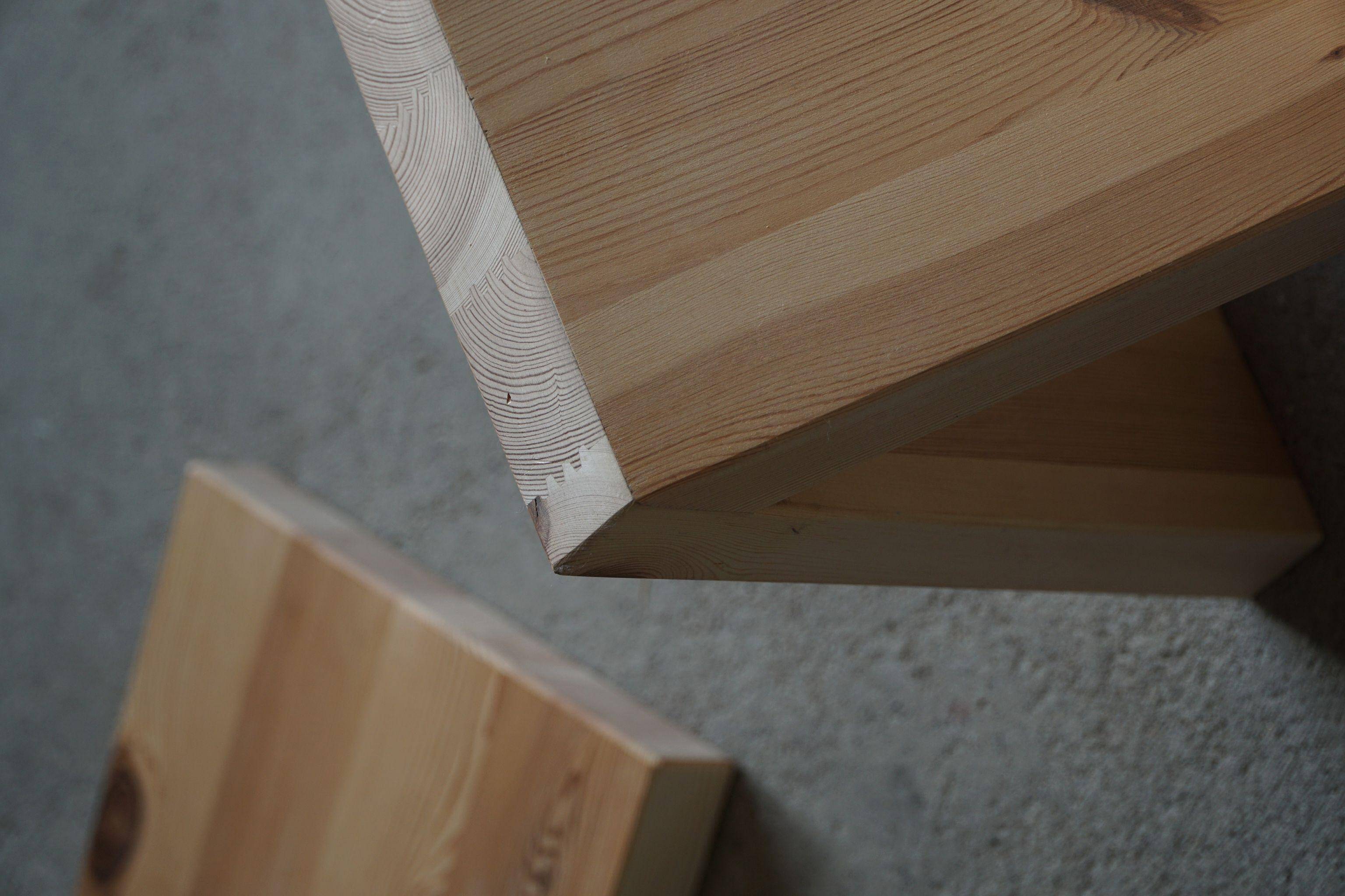 Stool / Table by eliaselias, made from recycled solid pine, Danish design 2022