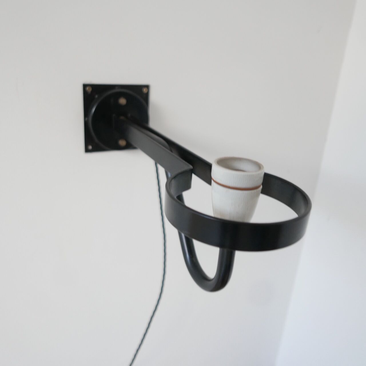 Mid-century glass wall light