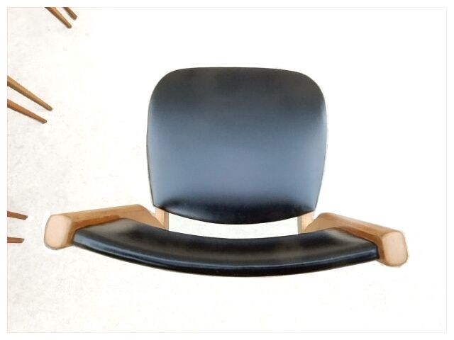 Set of 6 vintage Scandinavian chairs 1960s