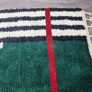 Magnifique tapis berbère vert décoré 200/300cm