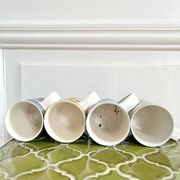 4 English ceramic mugs from the 70s