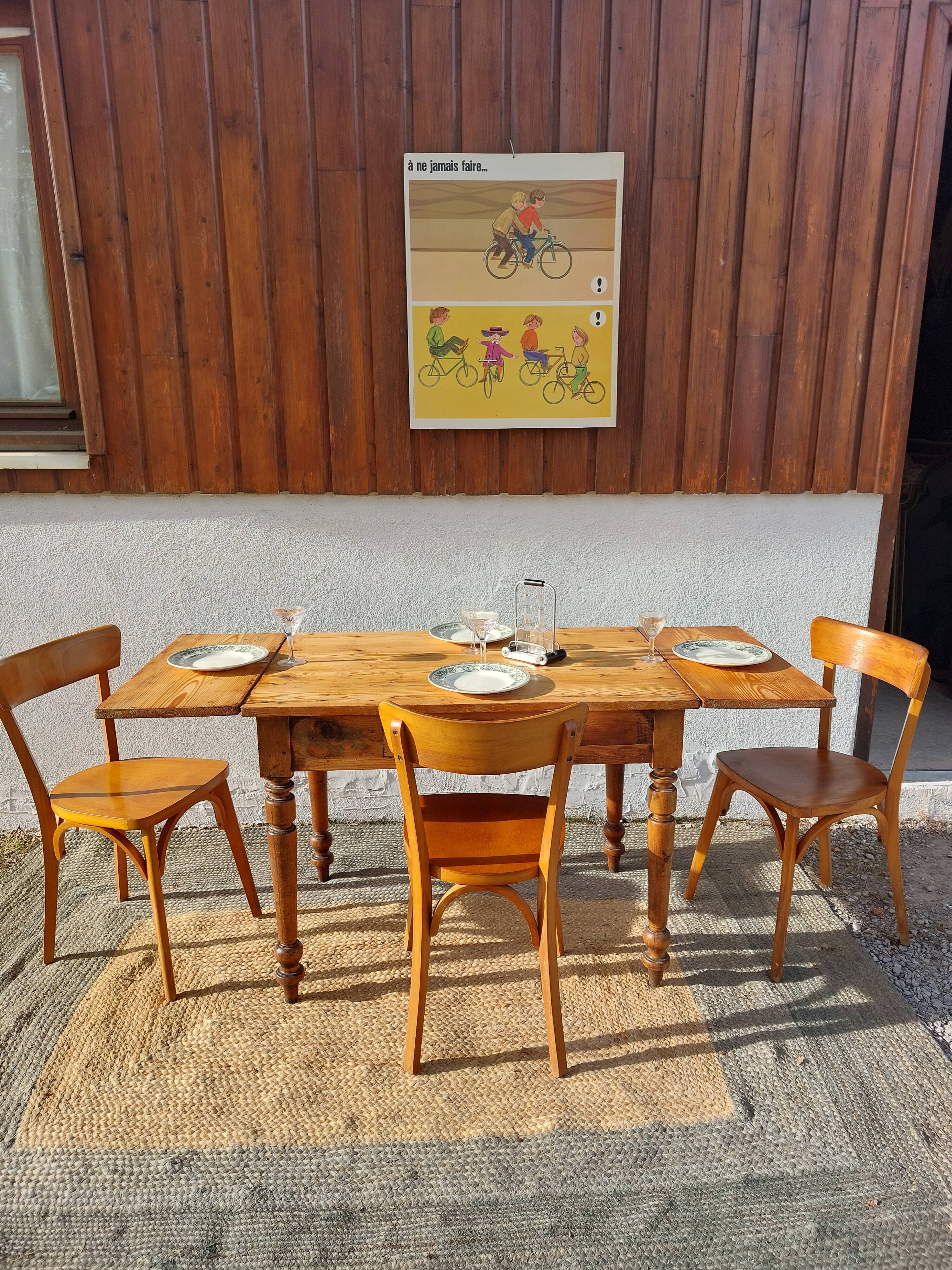 6 chaises bistrot Luterma, vintage