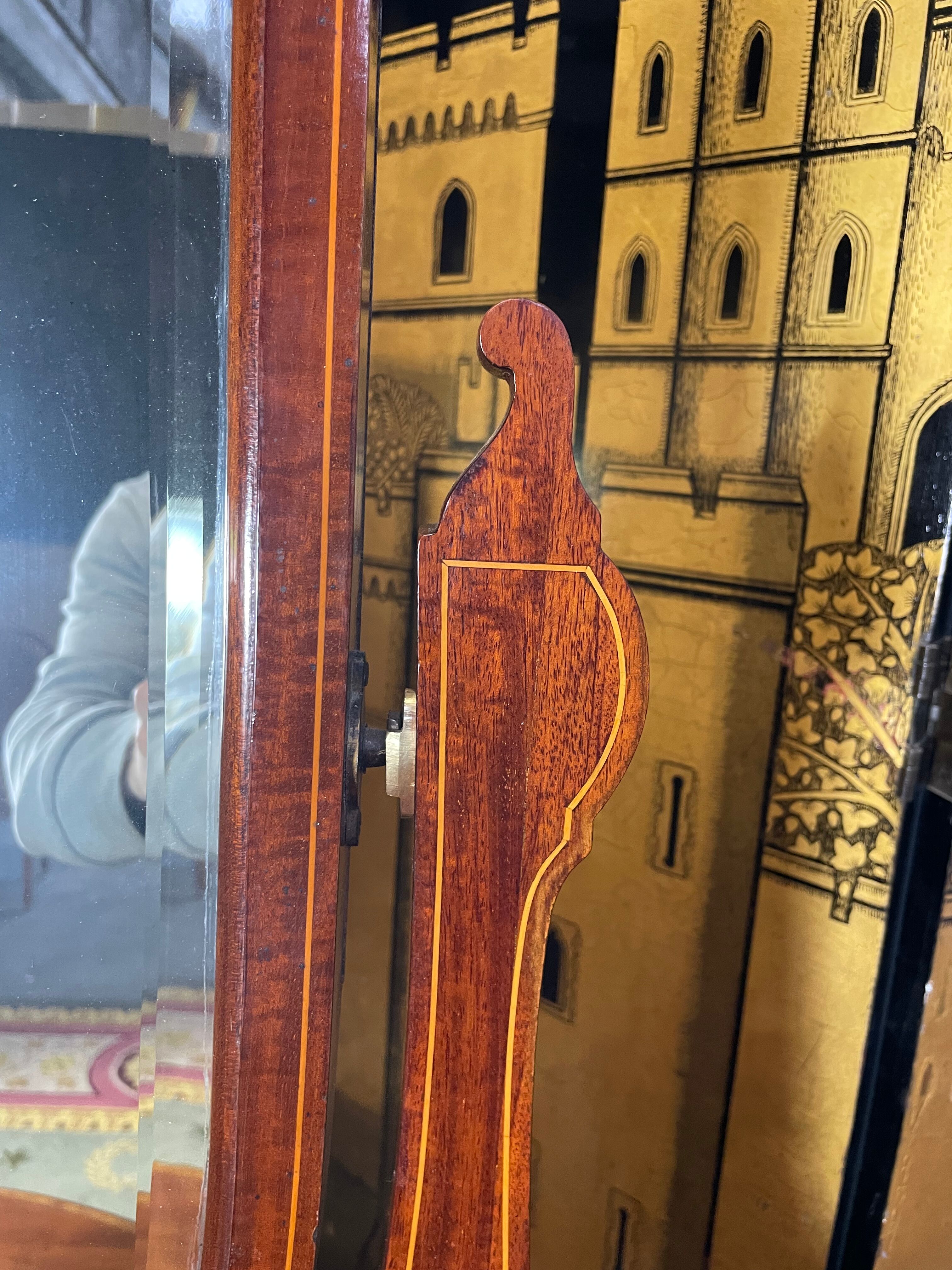 Restored mahogany English dressing table