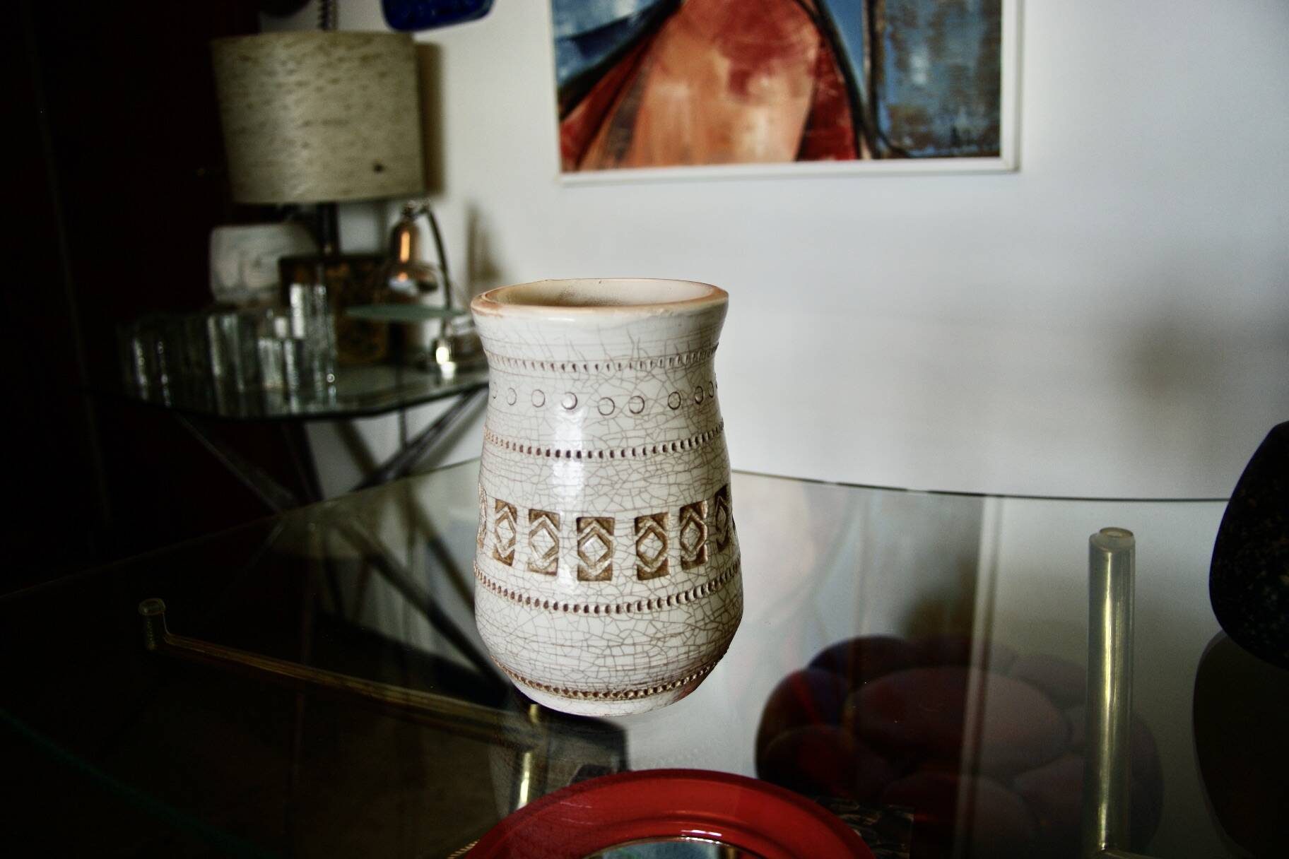 Vintage ceramic vase attributed to jean besnard