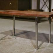 Table basse design en palissandre et céramique 1960’s
