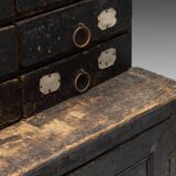 Travail Populaire Apothecary Cabinet, France, 19th Century