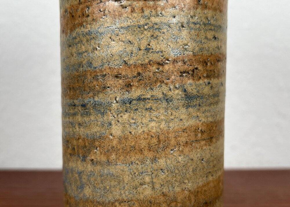 Danish studio ceramic vase from the mid-century by Svend Aage Jensen for Søholm, 1960s.