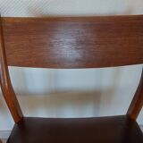2 Fristho Franeker chairs, Scandinavian, teak and leather.