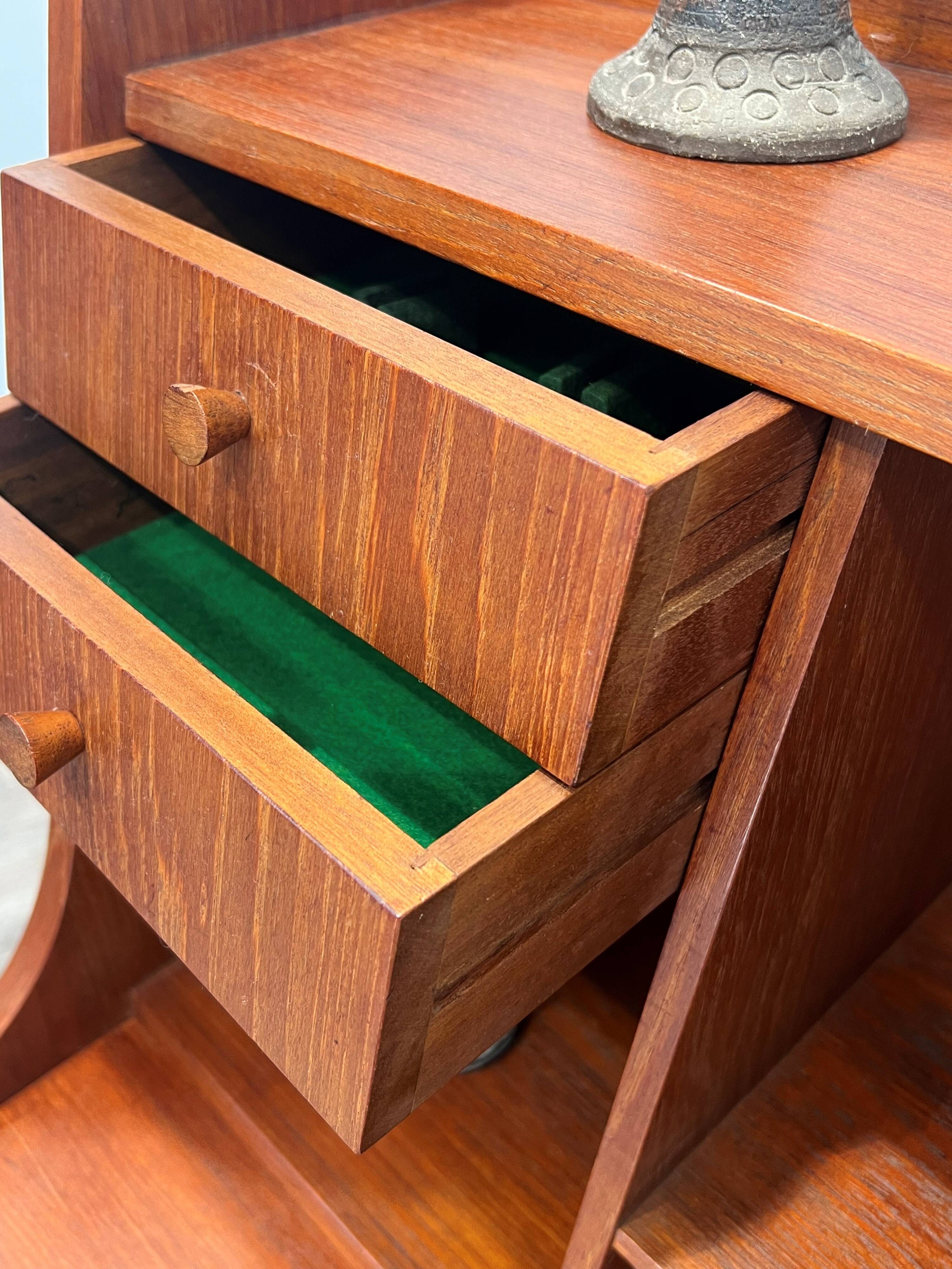 Scandinavian teak secretary from the 1960s, Denmark.