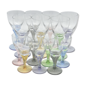 Multicolored vodka glasses