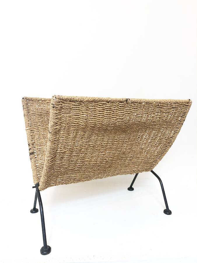 Rope magazine rack, 1970