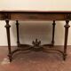 Napoleon III desk table in rosewood and 19th century veneer