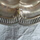 Silver metal bread basket dish