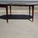 Half-moon console table, extendable in Empire style.