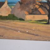 Claude PALLOT (1901-1987) "The hamlet" oil on panel signed