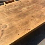 Farmhouse table with drawer and bread slide niche