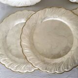 Mother-of-pearl and brass plates