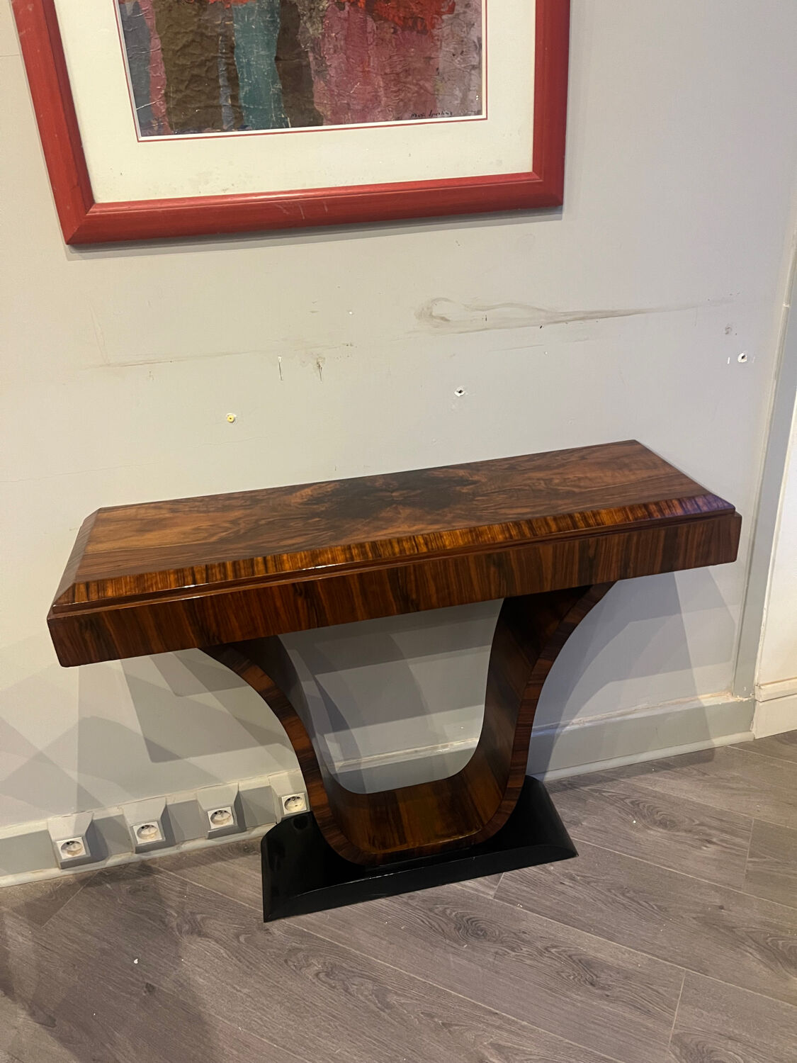 Art Deco pair of consoles