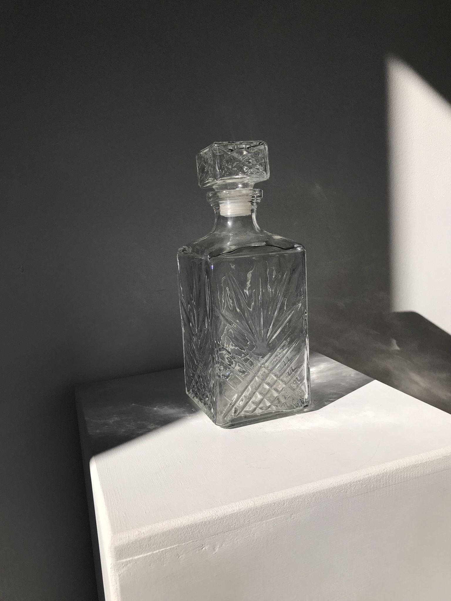 Carafe à whisky en verre