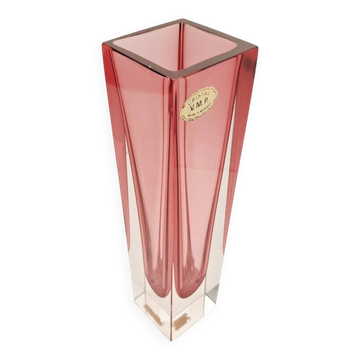 Vase sommerso cubique des années 70