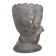 Molded glass egg cup with pigeon bird