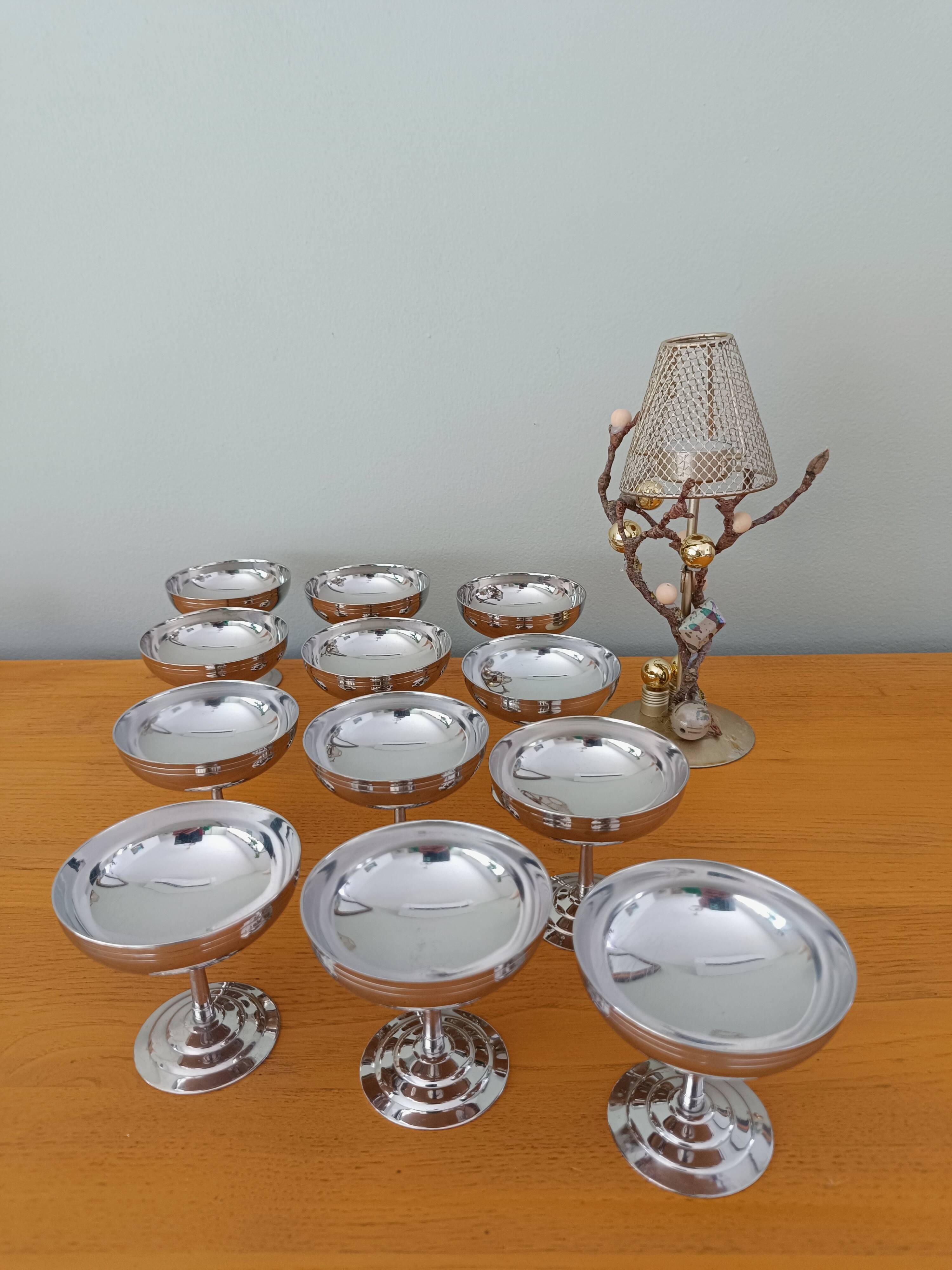 Rémy Letang stainless steel ice cream cups, set of 12