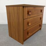 Vintage teak and rosewood chest of drawers from the 70-80s