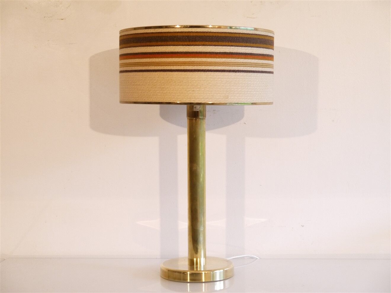 Scandinavian vintage brass lamp 1970
