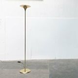 Vintage German floor lamp in Hollywood Regency style made of brass by Doria Leuchten, 1970s.