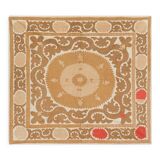 Hand-knotted rug Turkish vintage 127x136 cm