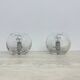 Pair of Nachtmann Leuchten design sphere crystal table lamps, 1970s