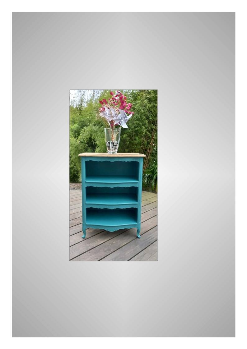 Antique patinated bookcase