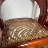 Set of 4 Baumann caned gondola chairs
