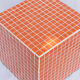 Orange cube side table 33x33 cm