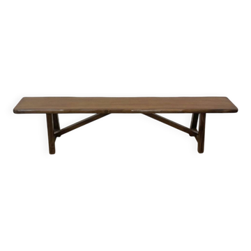 Bench in elm by Olavi Hanninen published by Nupponen in Finland 1960s