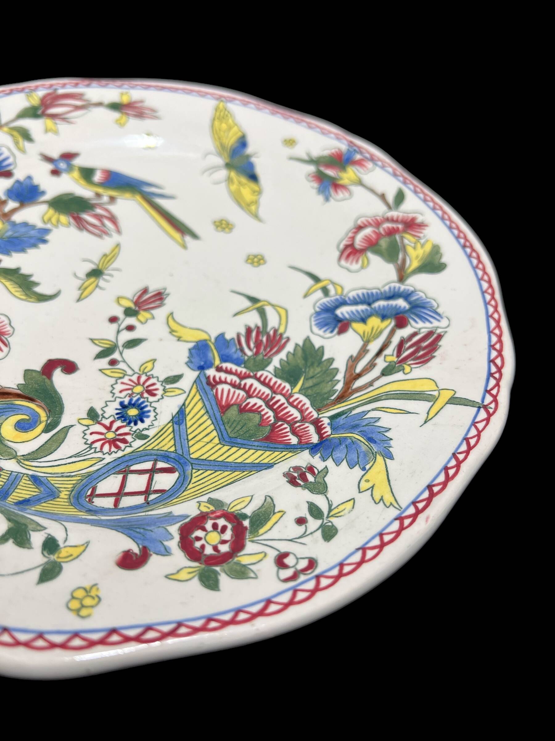 Gien porcelain plate