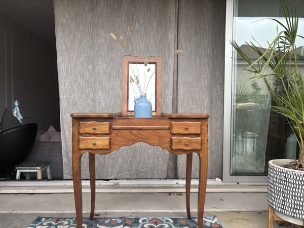 Coiffeuse, bureau en bois
