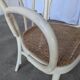 Vintage Thonet Style Dining Chair: White Beech Bentwood Cane Seat