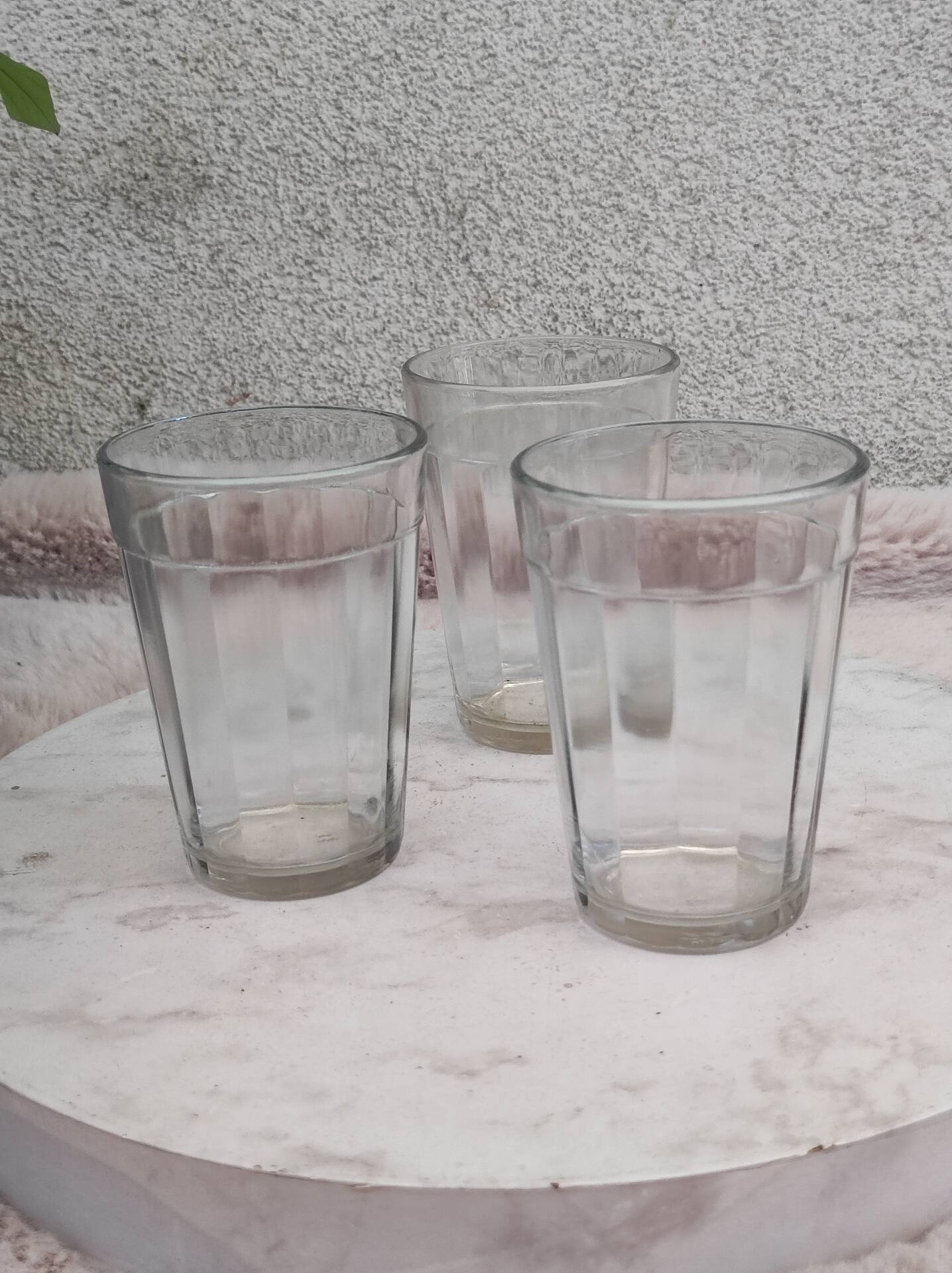 Facet cut glasses