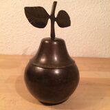 Vintage brass pear box