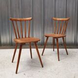 Pair of bistro chairs with bars