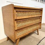 Rattan chest of drawers feet compass